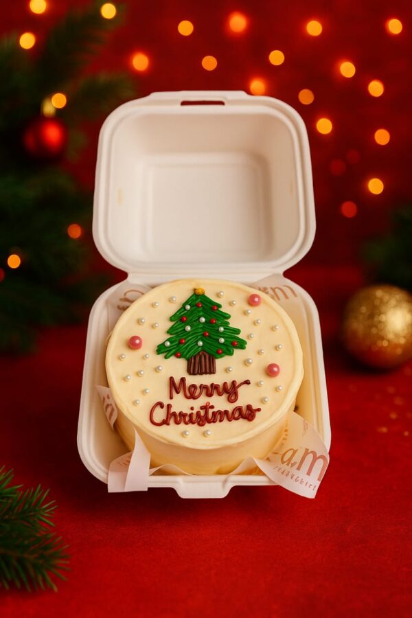 X'mas - Bento Cake (White)