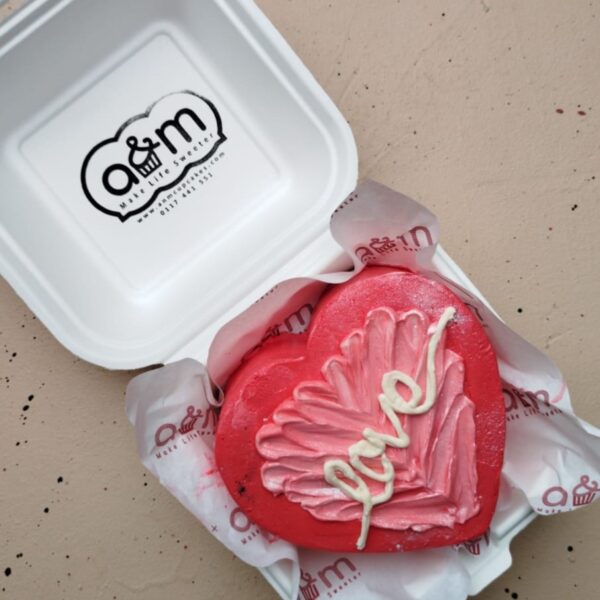 Valentine Heart Bento Cake