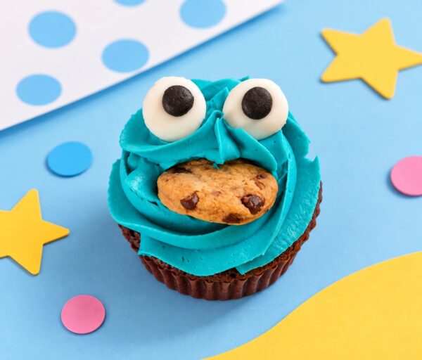 Cookie Monster Cupcake - 2 Pack