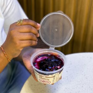 No Bake Cheesecake Cup - blueberry