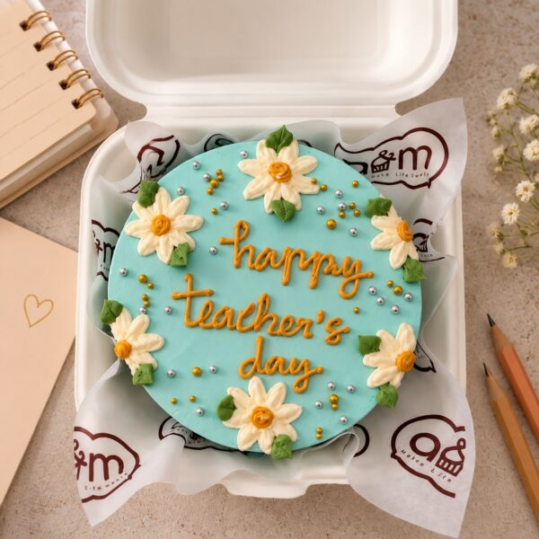 Teacher's Day Bento Cake -  Chocolate