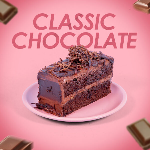 Classic Chocolate Cake Slice