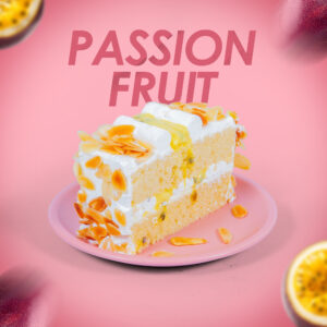 Passion Fruit Cake Slice