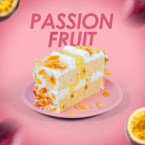 Passion Fruit Cake Slice