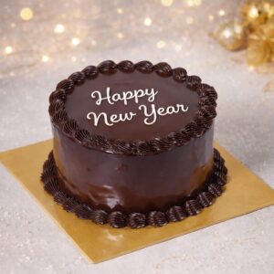Signature Chocolate Cake (With Happy New Year Wording)