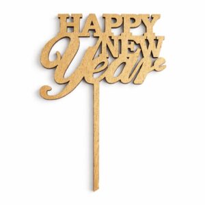 Happy New Year - Wooden Topper