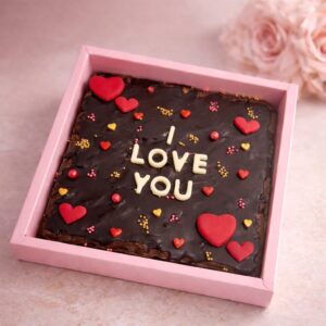 "Love Letter" Brownie Slab