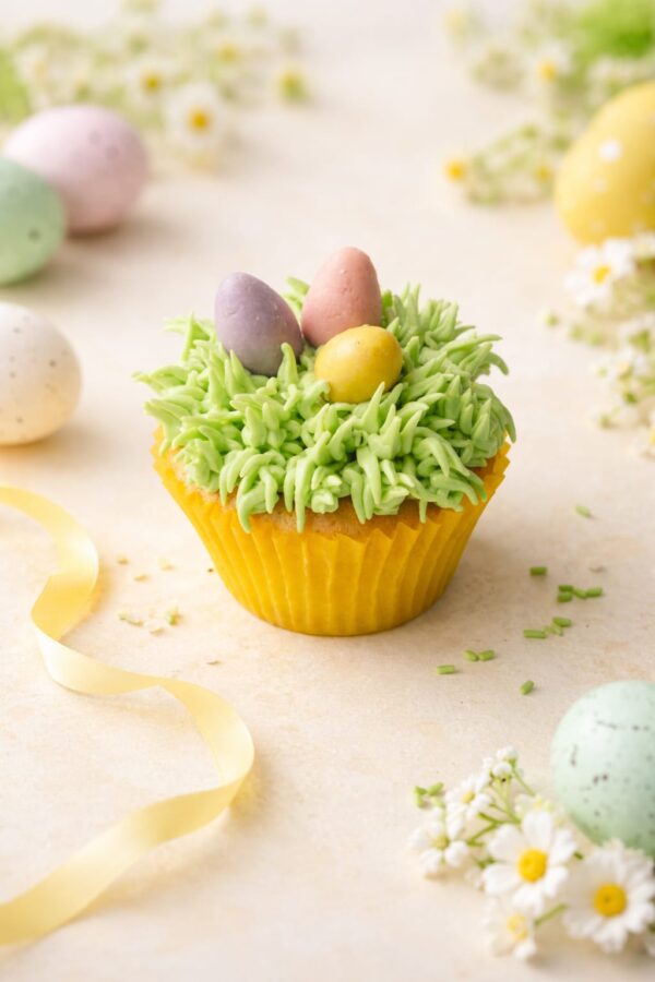 Vanilla Easter Cupcake