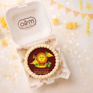 Printed Avurudu Bento Cake - Design 5