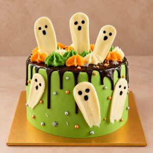 Green Ghost - Ribbon Cake