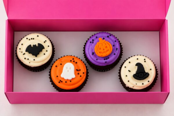 Halloween Mini Cupcakes - Pack of 4